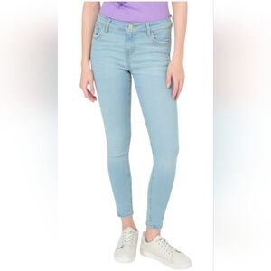 Women's Jeans Ultra Skinny Mid Rise Non Stop Blue Light Size 3
